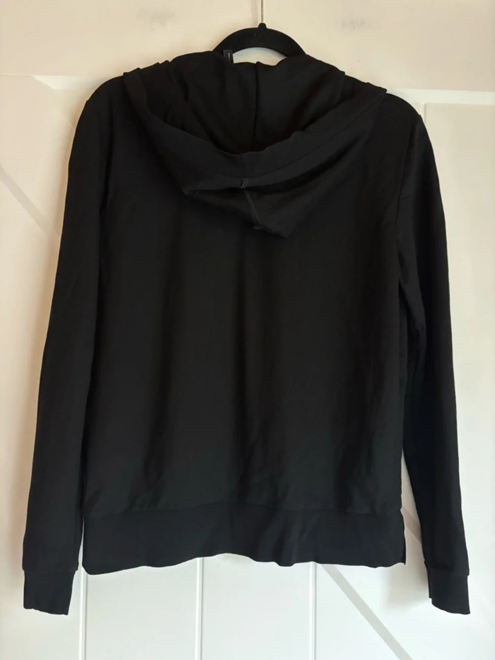 Women’s Theory Black Minimalist Hooded Pullover Hoodie Lightweight Breathable M